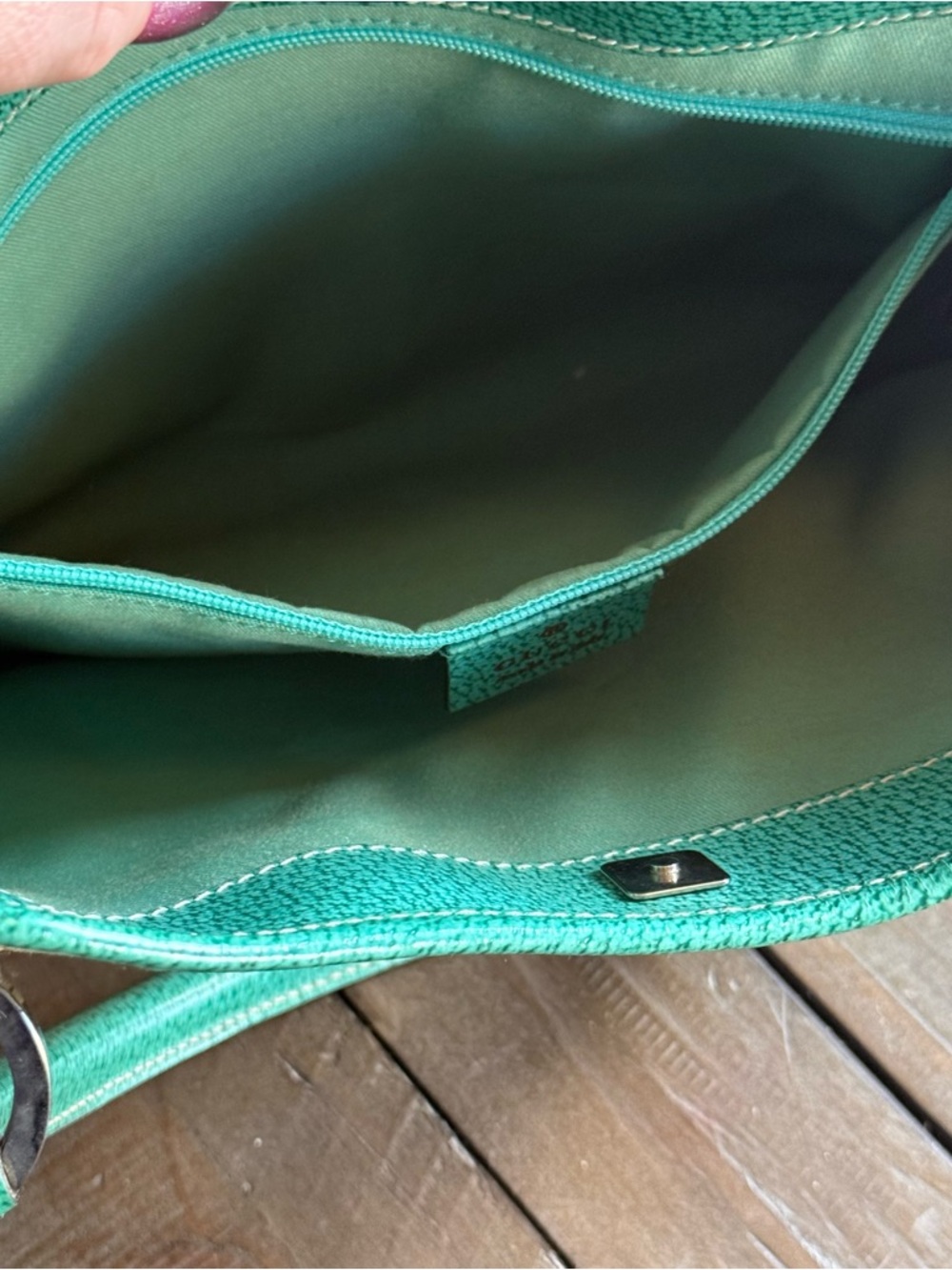 GUCCI TURQUOISE TOTE DESIGNED BY TOM FORD - Picture 12 of 16
